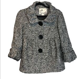 𝅺kensie Wool Blend Babydoll Jacket, size 6